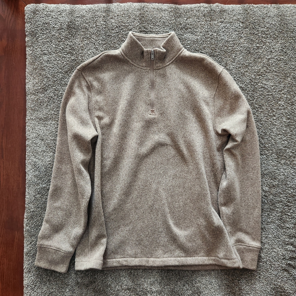 Old Navy Men's Tan Quarter-Zip Sweater